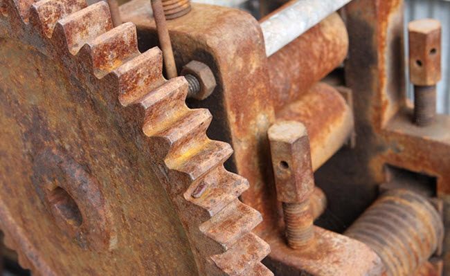 rusted metal
